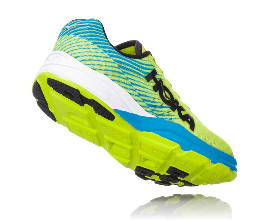 Zapatillas Running Hoka One One Hombre - Evo Carbon Rocket - Verde/Azules - LPF854069